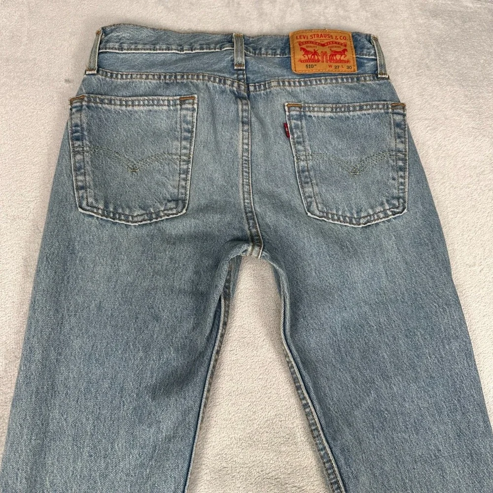 Levi's 510 Skinny Jeans Men's 27x30 Med Wash Blue Denim